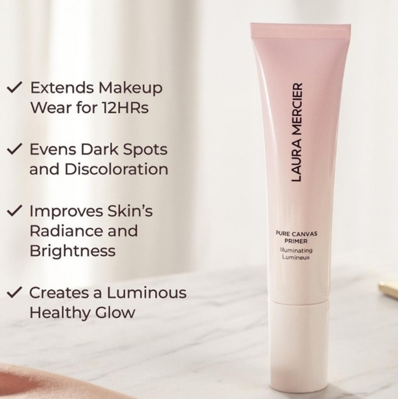 Laura Mercier Pure Canvas Primer: Illuminating, 15ml (Travel Size), NIB - Picture 3 of 6